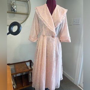 Flocked vintage 1950’s robe